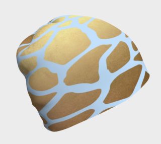 Blue and Gold Animal Skin Beanie preview