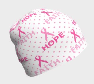 Faith Hope Breast Cancer Awareness Beanie preview
