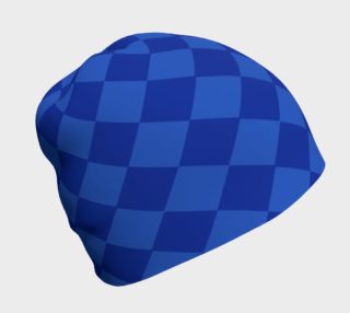 Cobalt Harlequin Beanie Hat preview