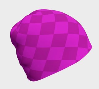 Hot Pink Harlequin Beanie Hat preview