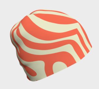 Orange Zebra Beanie Hat preview