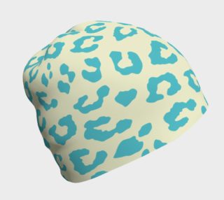 Teal Leopard Beanie Hat preview