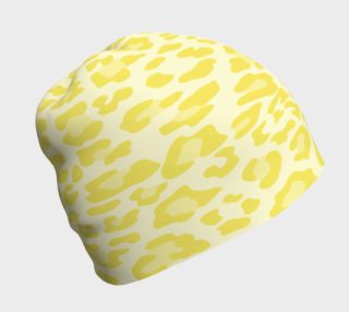 Yellow Leopard Beanie Hat preview