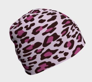 Purple Leopard Beanie Hat preview