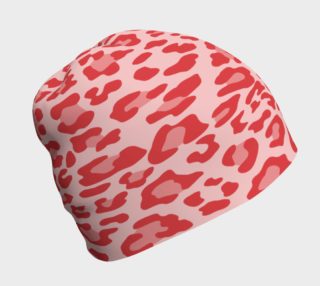 Red Leopard Beanie Hat preview