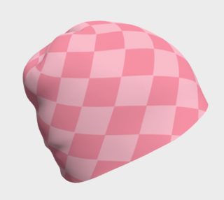 Pink Harlequin Beanie Hat preview