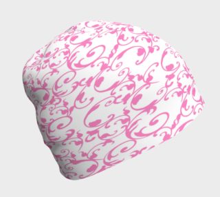 Pink Floral Pattern Beanie preview