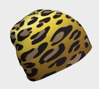 Gold Leopard Beanie Hat preview