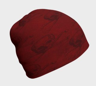 Red Vampire Skull Beanie Hat preview
