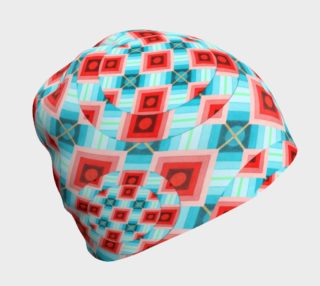 Groovy Argyle Beanie small print preview