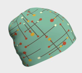 Mid Century Modern On Green Beanie preview