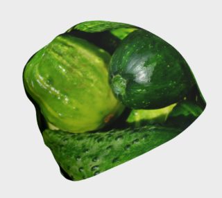 Aperçu de Cucumbers beanie green vegan garden