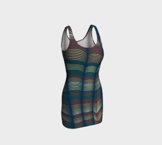 Neon Lines - Retrograde BodyCon Tank Top Dress preview