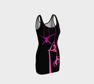 Aerial Ombre - Midnight Rose BodyCon Yoga Tank Top Dress preview