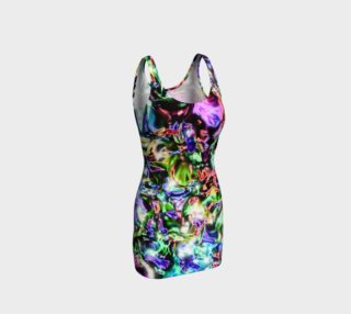 Sparkly Rainbow Liquid Metal Bodycon Dress aperçu