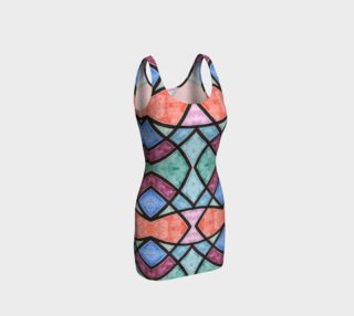 Colorful Stained Glass Bodycon Dress preview