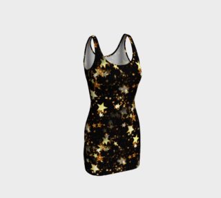 black gold stars dress preview