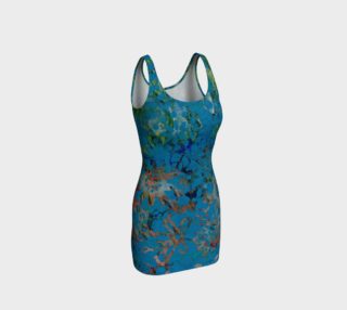 Blue Multicolor Floral Bodycon Dress aperçu