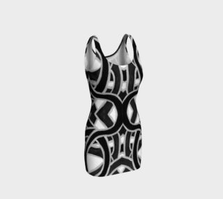 Black & White Ribbon Bodycon Dress preview
