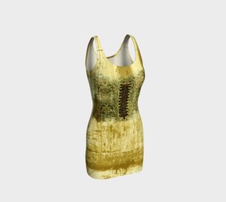 Distressed Corset Print Steampunk Dress by Tabz Jones  preview