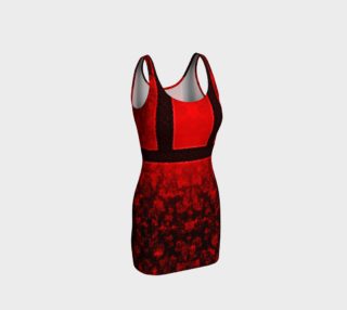 Black Lace and Red Rose Damask Gothic Dress by Tabz Jones preview