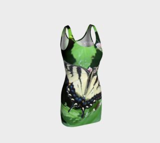 Aperçu de Canadian Tiger Swallowtail Butterfly Bodycon Dress