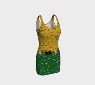 Orange and Green Melting Pot Bodycon Dress preview