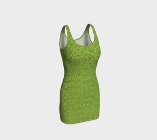 Green and Orange Mind Bend Bodycon Dress preview