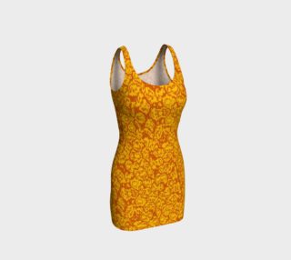 Orange Popcorn Bodycon Dress preview