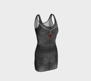 Dark Silver Chainmaille Gothic Cross Dress preview