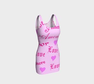 Language of Love in Pink on Pink Bodycon Dress preview