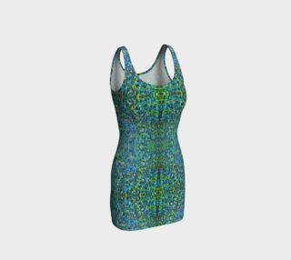 Turquoise Stone Mosaic Bodycon Dress preview