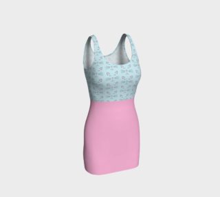 Pretty Kitty Bodycon Dress with Pink Skirt preview