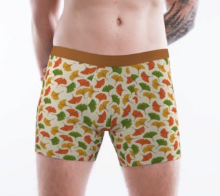 Fall ginkgo biloba leaves pattern Boxer Brief preview