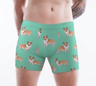 Welsh corgi dogs pattern Boxer Brief preview
