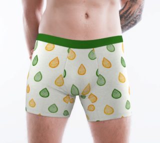 Yellow and green raindrops Boxer Brief preview