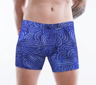 Royal blue swirls doodles Boxer Brief preview