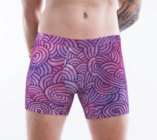 Neon purple and pink swirls doodles Boxer Brief preview