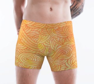 Yellow and orange swirls doodles Boxer Brief preview