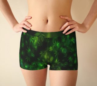 Shining Pot Leaves Boy Shorts preview
