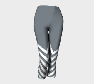 Cool Grey Chevrons with Block Color Top Leggings preview