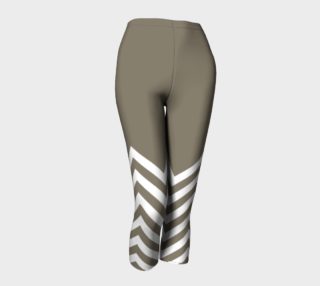 Warm Grey Chevrons with Block Color Top Leggings preview