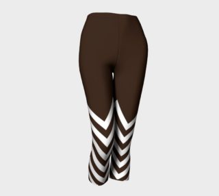 Chocolate Chevrons with Block Color Top Leggings preview