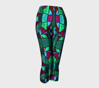 Rose Garden Stained Glass Capris preview