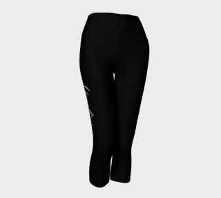 "Yogalicious" text down right hand side let, Black Yoga Pants preview