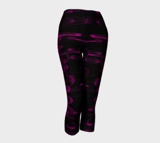 Rich Pink and Black Patterned Capris preview