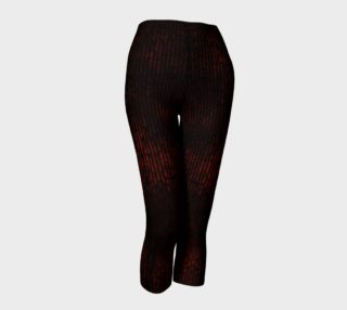 Dark Red Gothic Stripe print leggings by Tabz Jones preview