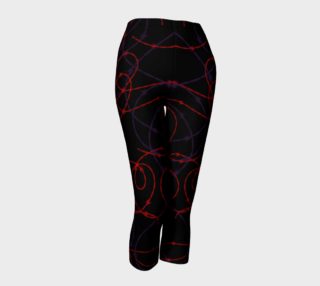 Gothic Barbed Wire Print Leggings by Tabz Jones  preview