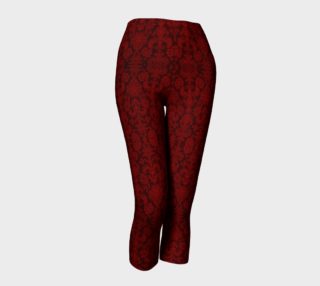Red Damask Goth Leggings  preview