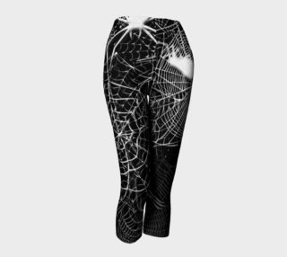 Black and White Spider Webs Capris preview